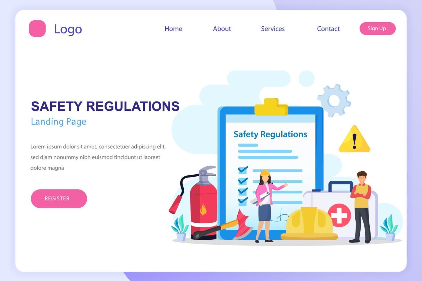 OSHA - Occupational Safety and Health Administration for business and organization vector. vector