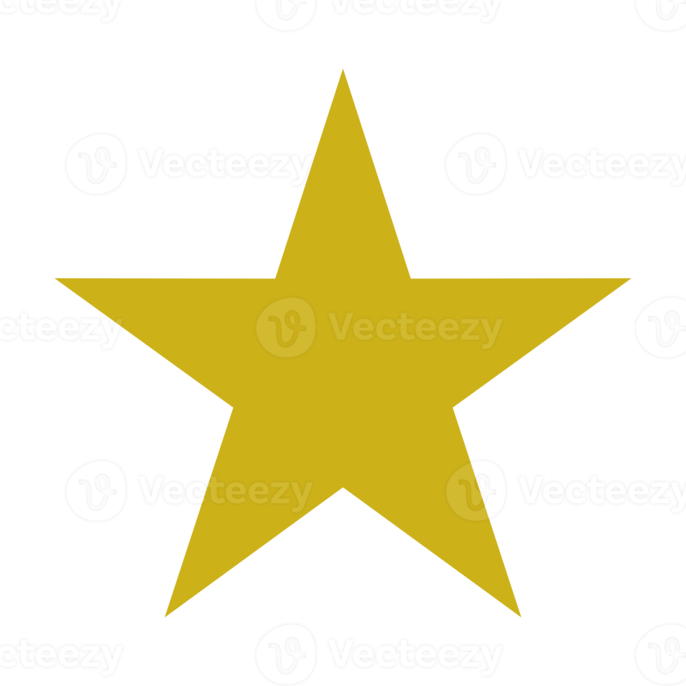 Five Star Sign, 5 Star Rating Icon Symbol for Pictogram, Apps, Website or Graphic Design Element. Format PNG