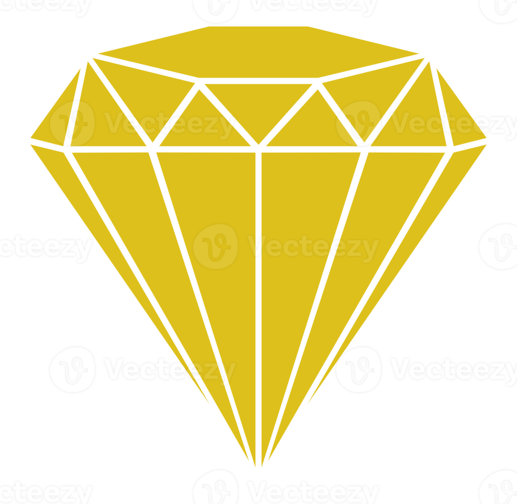 ilustração de sinal de diamante para ícone, símbolo, pictograma, site ou elemento de design gráfico. formato png