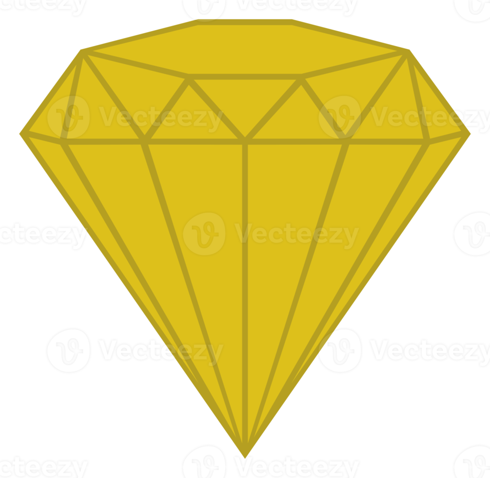 Diamond Sign Illustration for Icon, Symbol, Pictogram, Website or Graphic Design Element. Format PNG