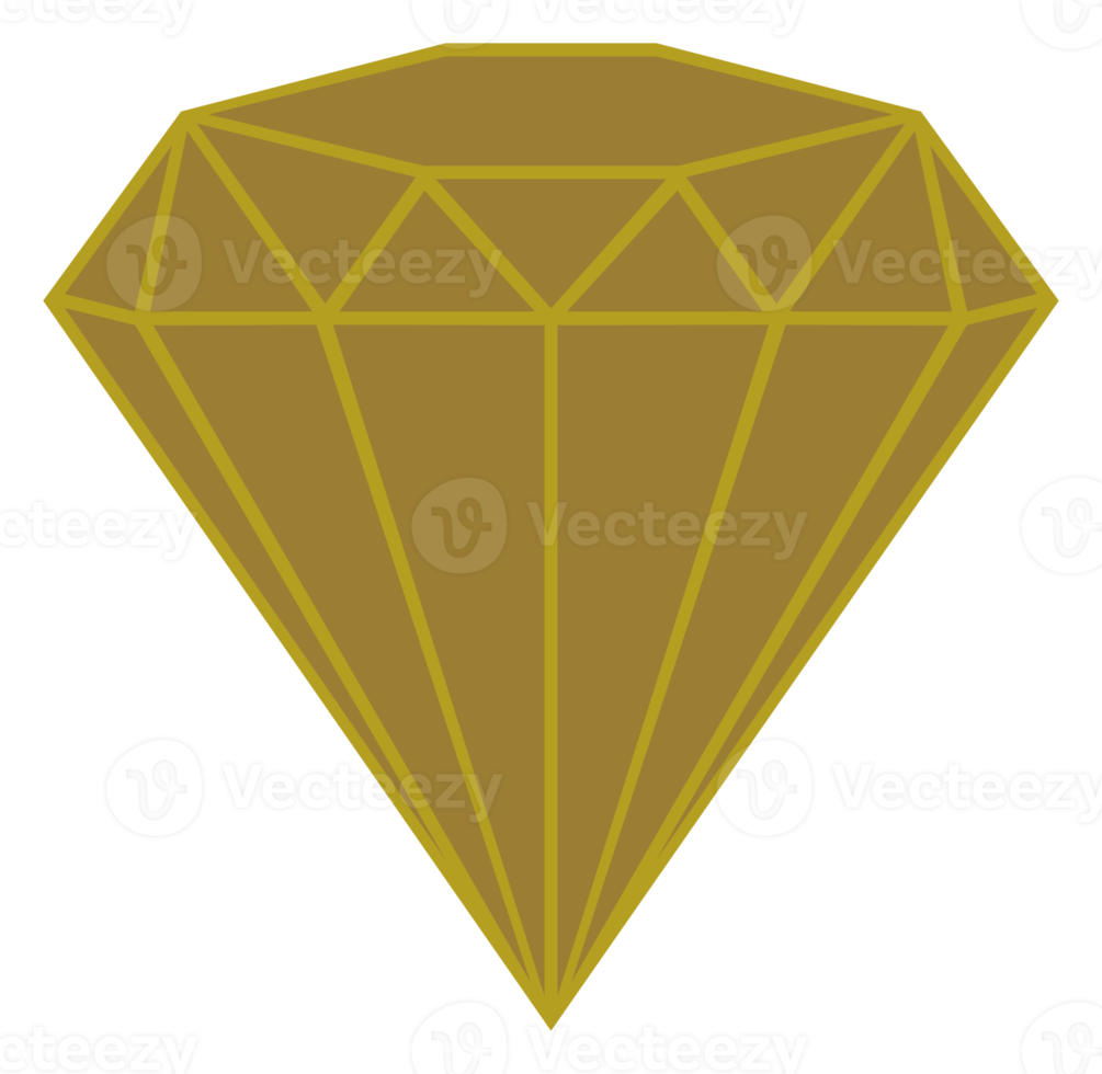 Diamond Sign Illustration for Icon, Symbol, Pictogram, Website or Graphic Design Element. Format PNG