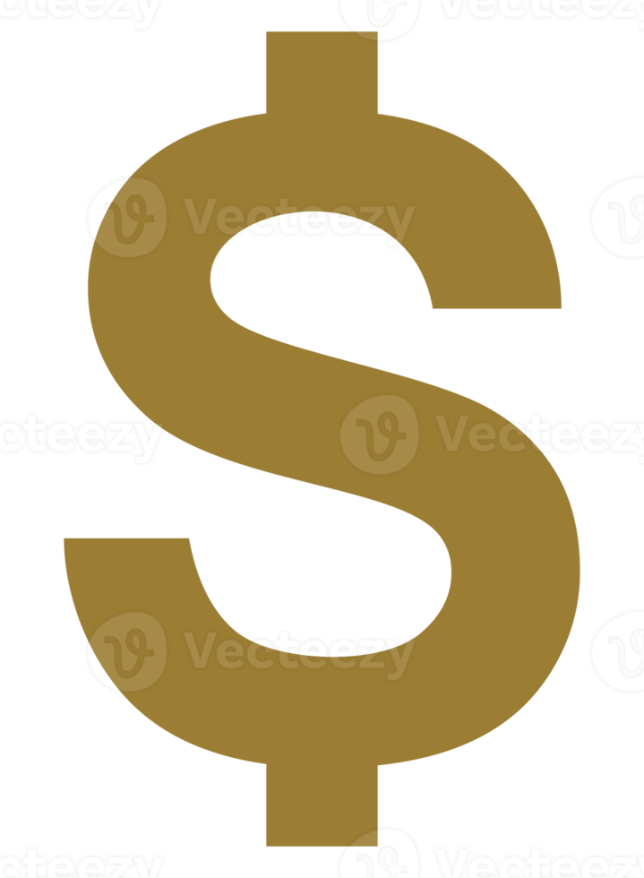 Dollar, USD Currency Icon Symbol. Dollar Money Illustration for Pictogram or for Graphic Design Element. Format PNG