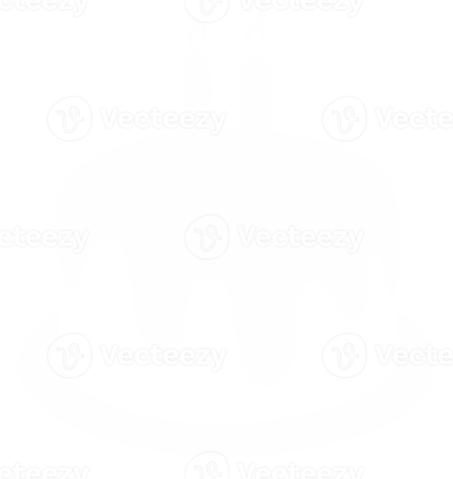Birthday Cake Silhouette for Icon, Pictogram, Apps, Website, Art Illustration, Logo or Graphic Design Element.  Format PNG