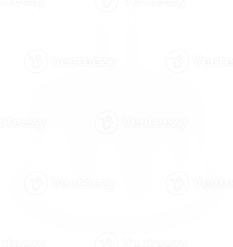 silhueta de bolo de aniversário para ícone, pictograma, aplicativos, site, ilustração de arte, logotipo ou elemento de design gráfico. formato png