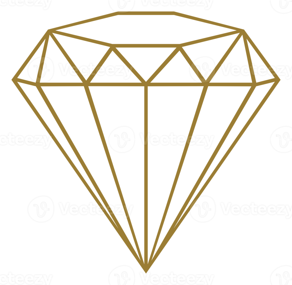 Diamond Sign Illustration for Icon, Symbol, Pictogram, Website or Graphic Design Element. Format PNG