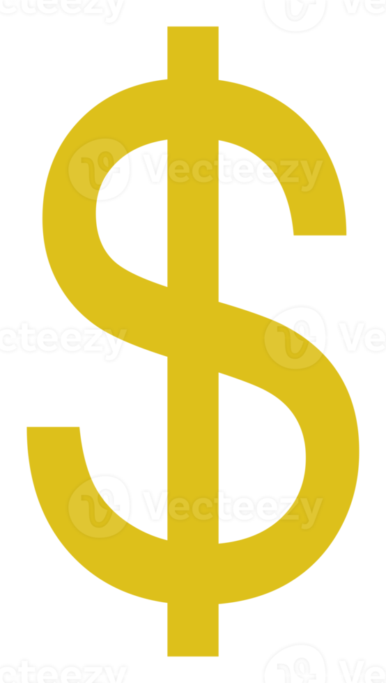 dollaro, Dollaro statunitense moneta icona simbolo. dollaro i soldi illustrazione per pittogramma o per grafico design elemento. formato png