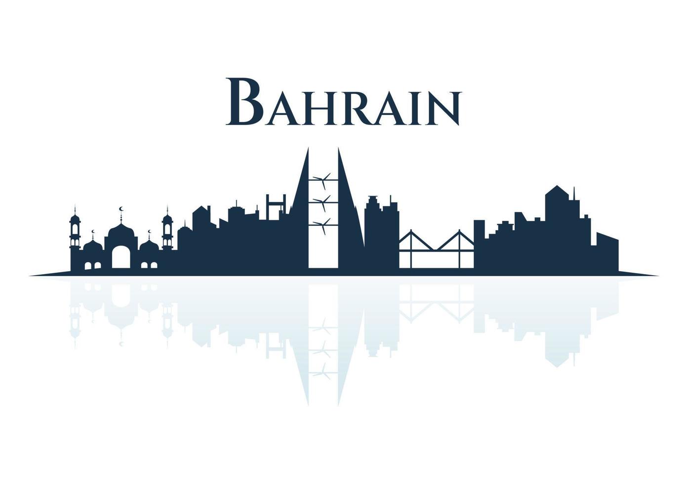 Bahrain National Day or Independence Template Hand Drawn Cartoon Flat Illustration with Wavy Flag in 16th of December Patriotic Holiday Design vector