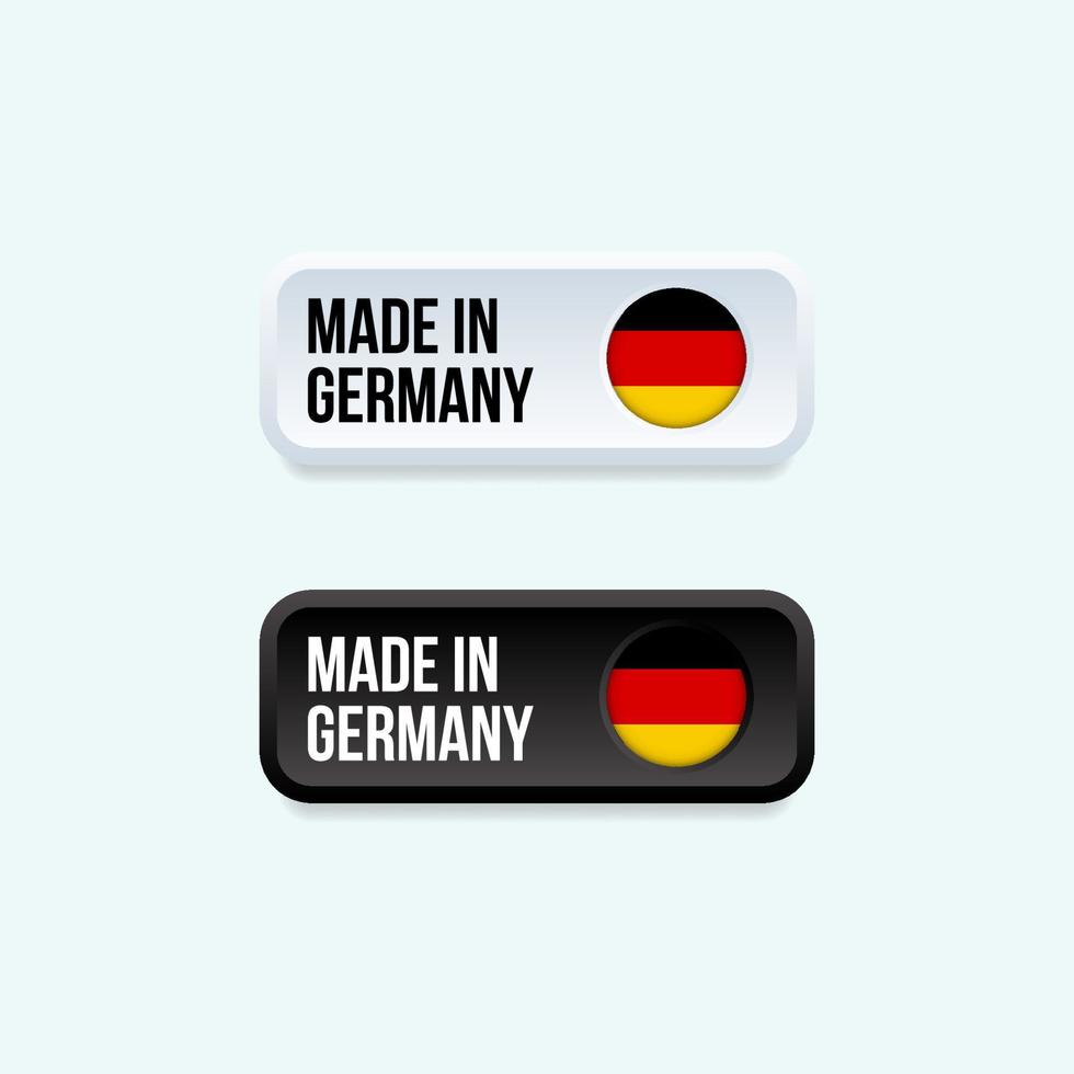 Made in Germany sticker for product packaging vector