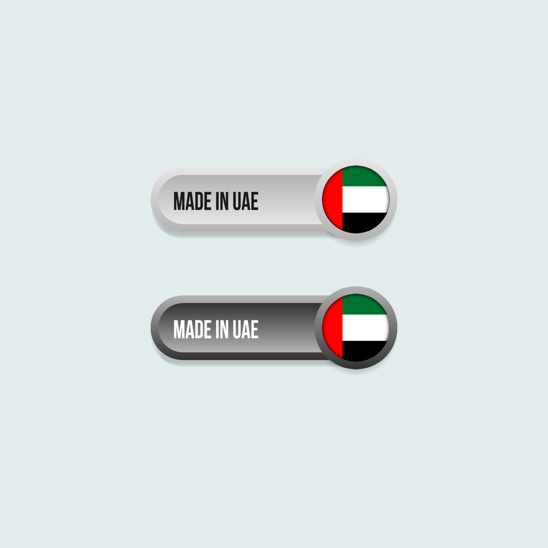 Made in UAE label for product packaging 12807447 Vector Art at Vecteezy