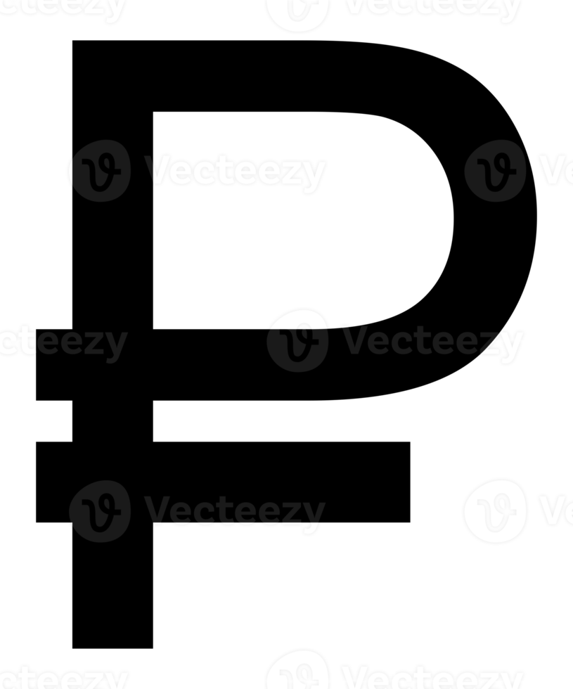 Russia Currency, Rouble, Ruble Icon Symbol, RUB, Format PNG