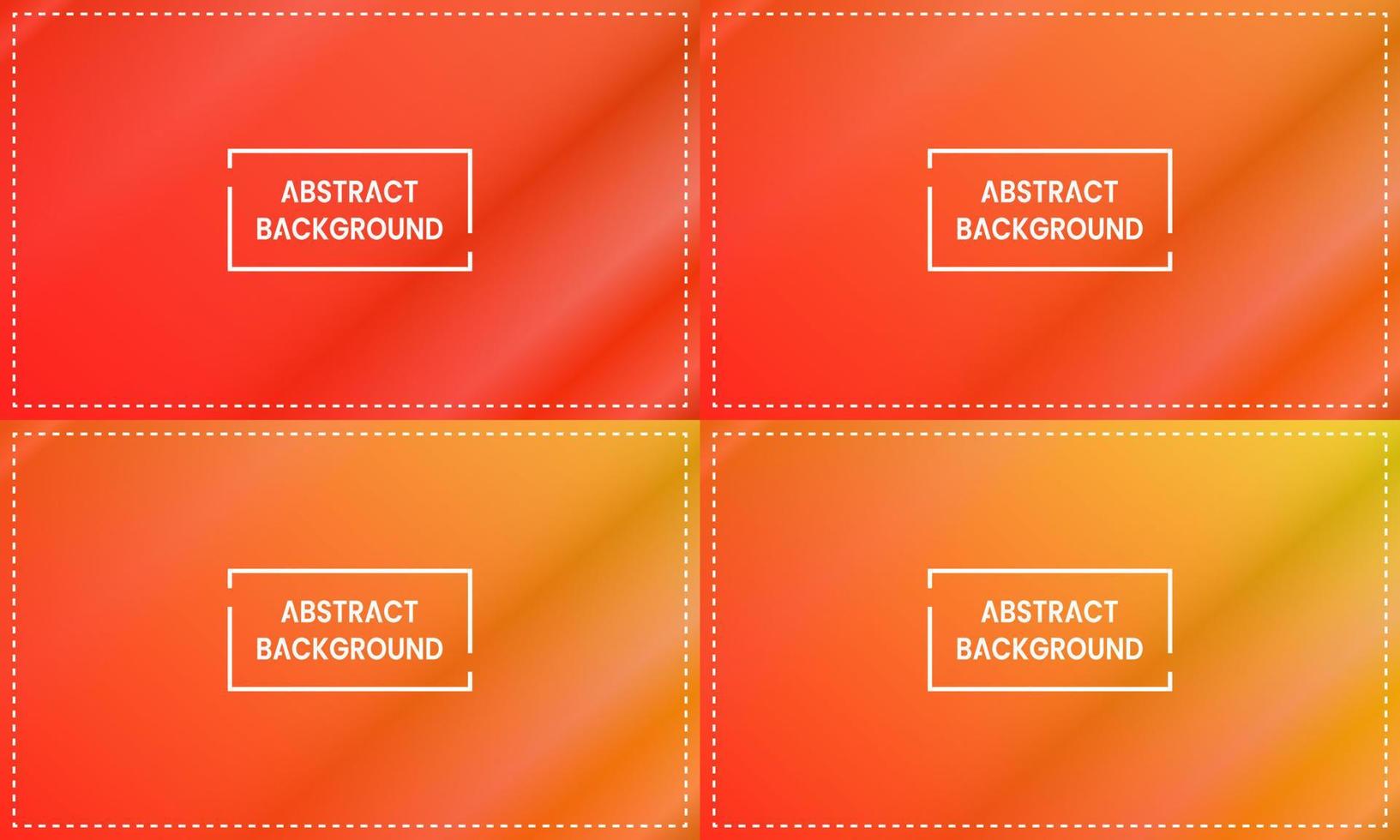 orange, yellow and red diagonal gradient collection with shining and frame. abstract, modern and color style. great for background, wallpaper, card, cover, poster, banner or flyer vector