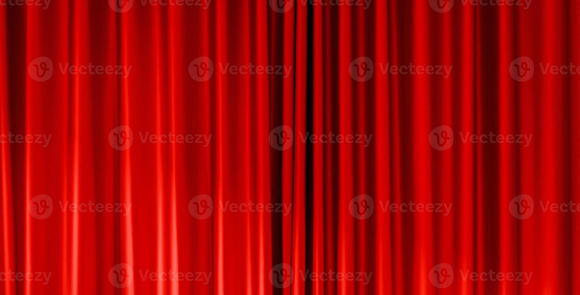 Red stage curtain texture background photo