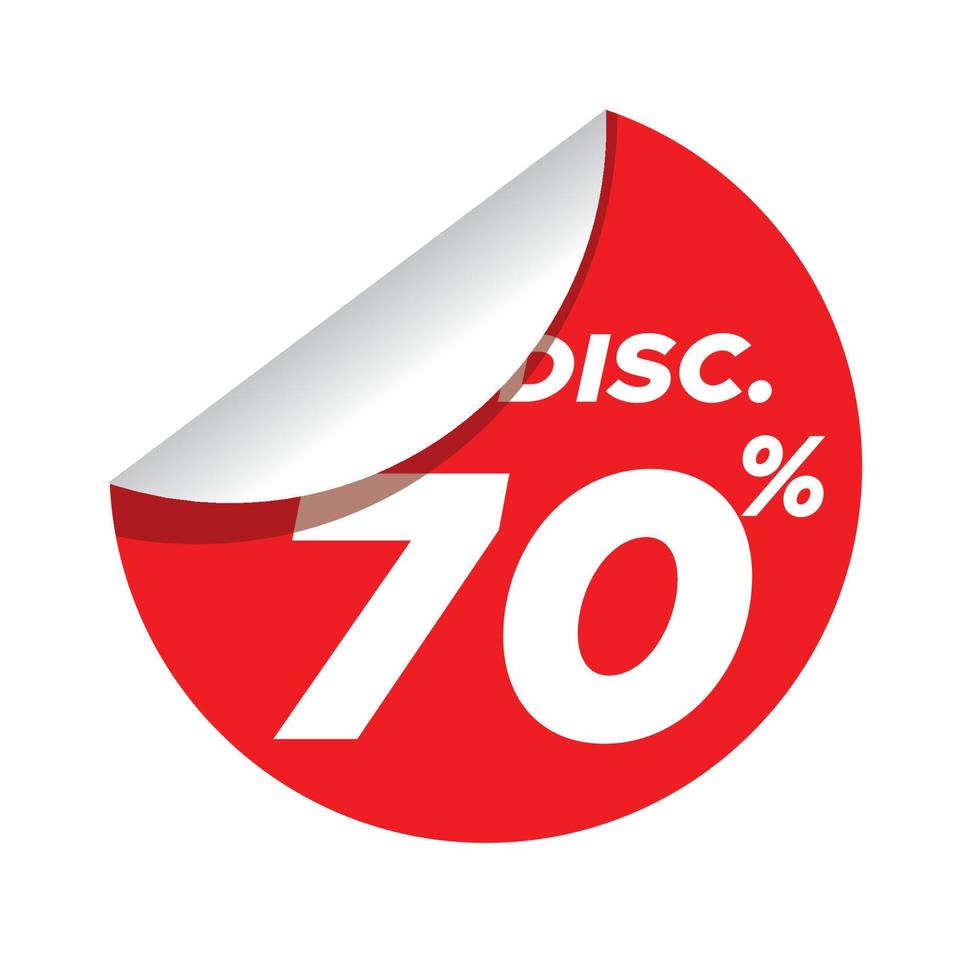 discount sale sticker label vector