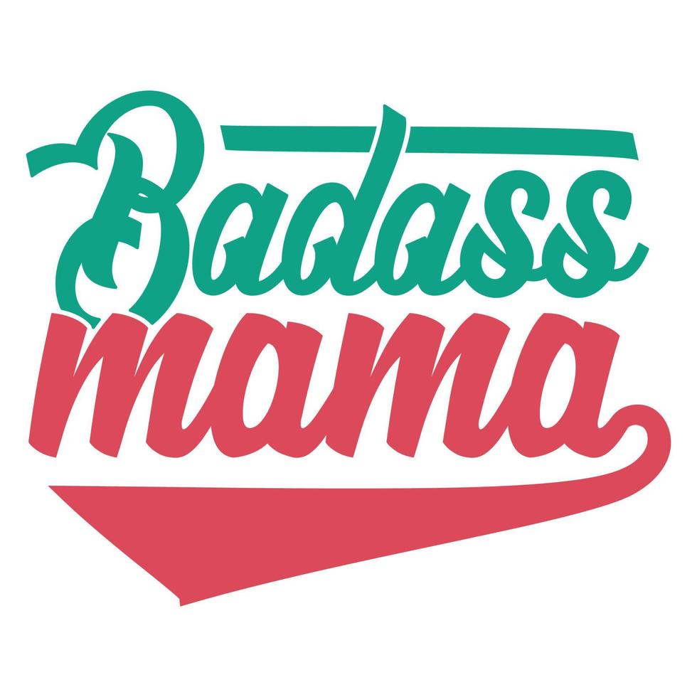 mamá ruda, bendito regalo de cumpleaños de mamá para mamá, tipografía divertida de mamá y diseño de estilo de caligrafía vector