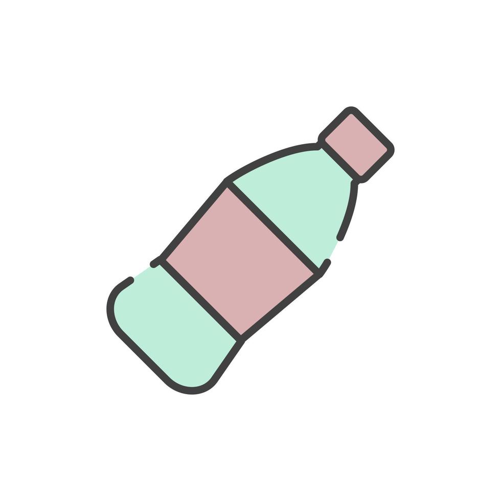 ilustración de icono de botella de plástico vector