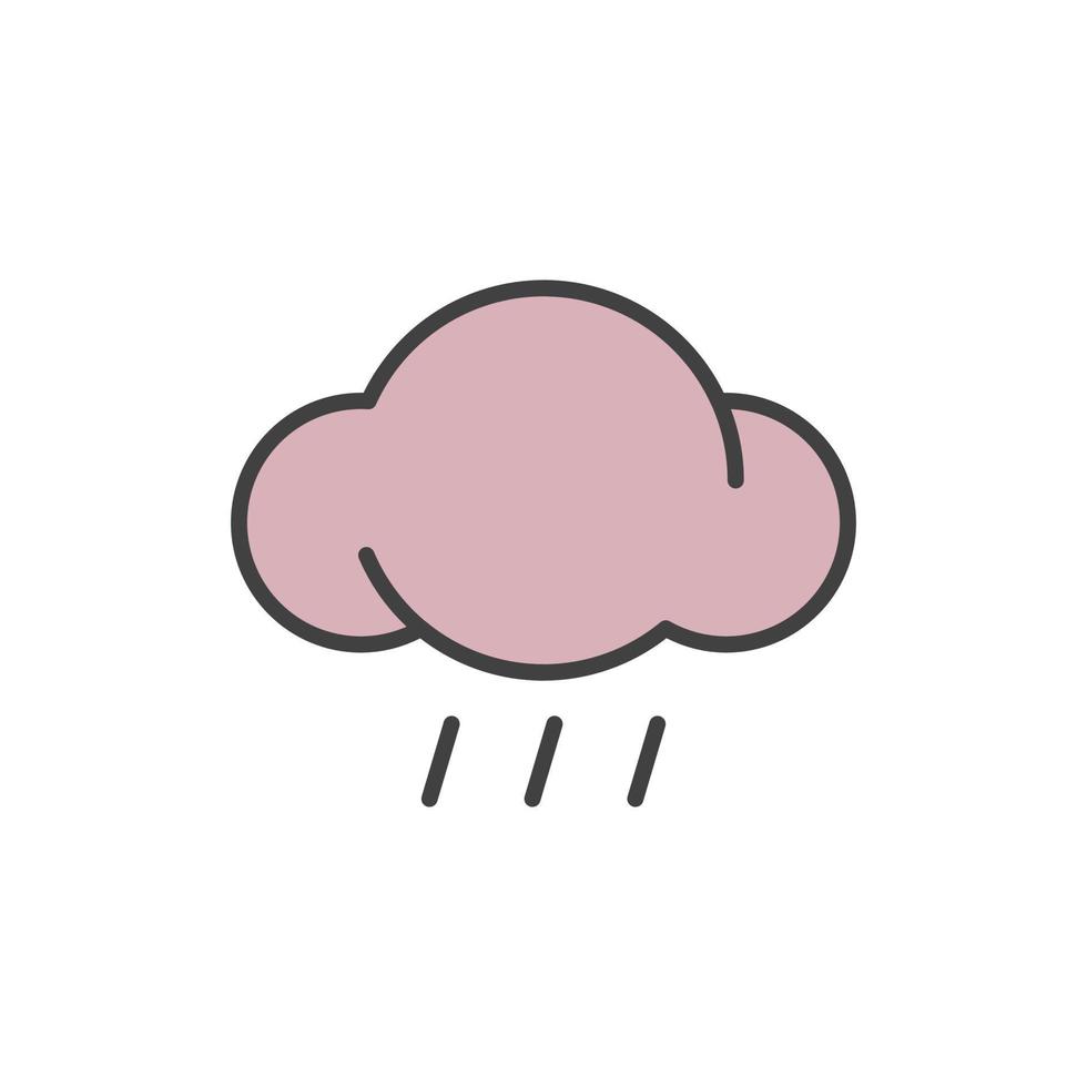 rain icon illustration vector