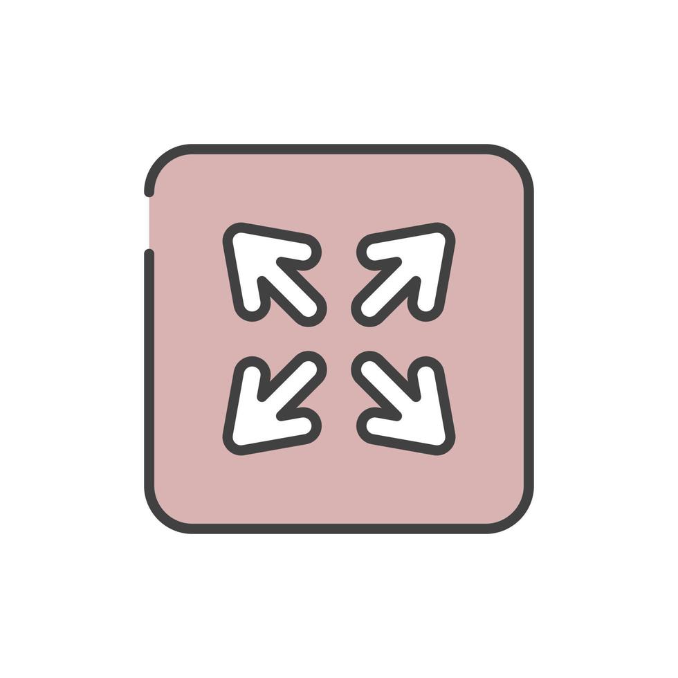 fullscreen icon vector illustration.