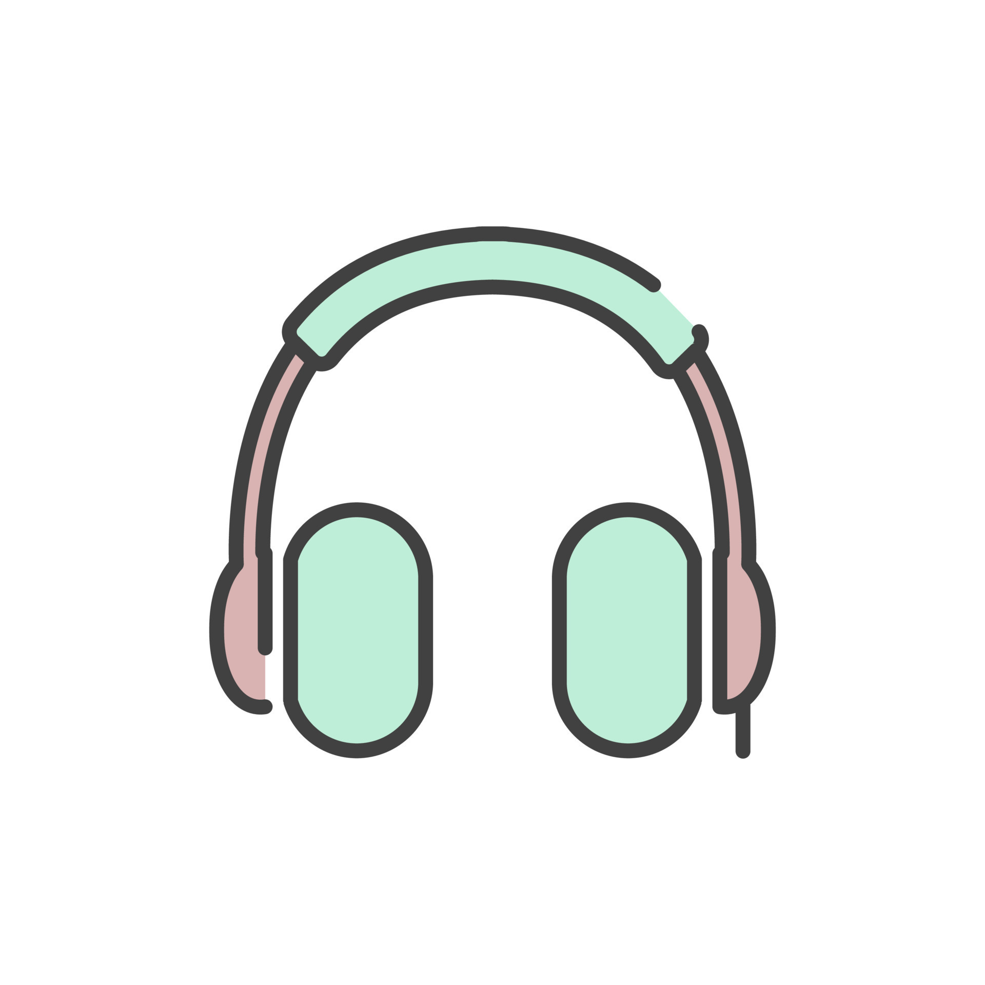 headphone icon illustration 12808270 Vector Art at Vecteezy