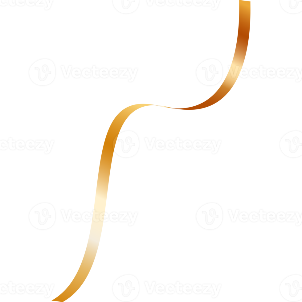 Realistic gold confetti png