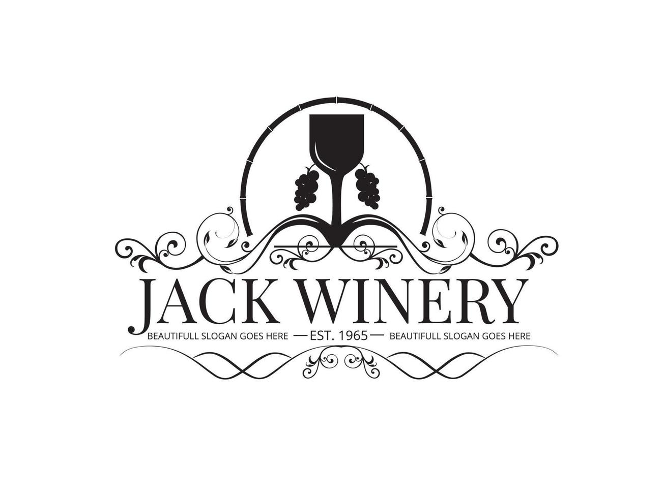 Winery Wine Logo vector