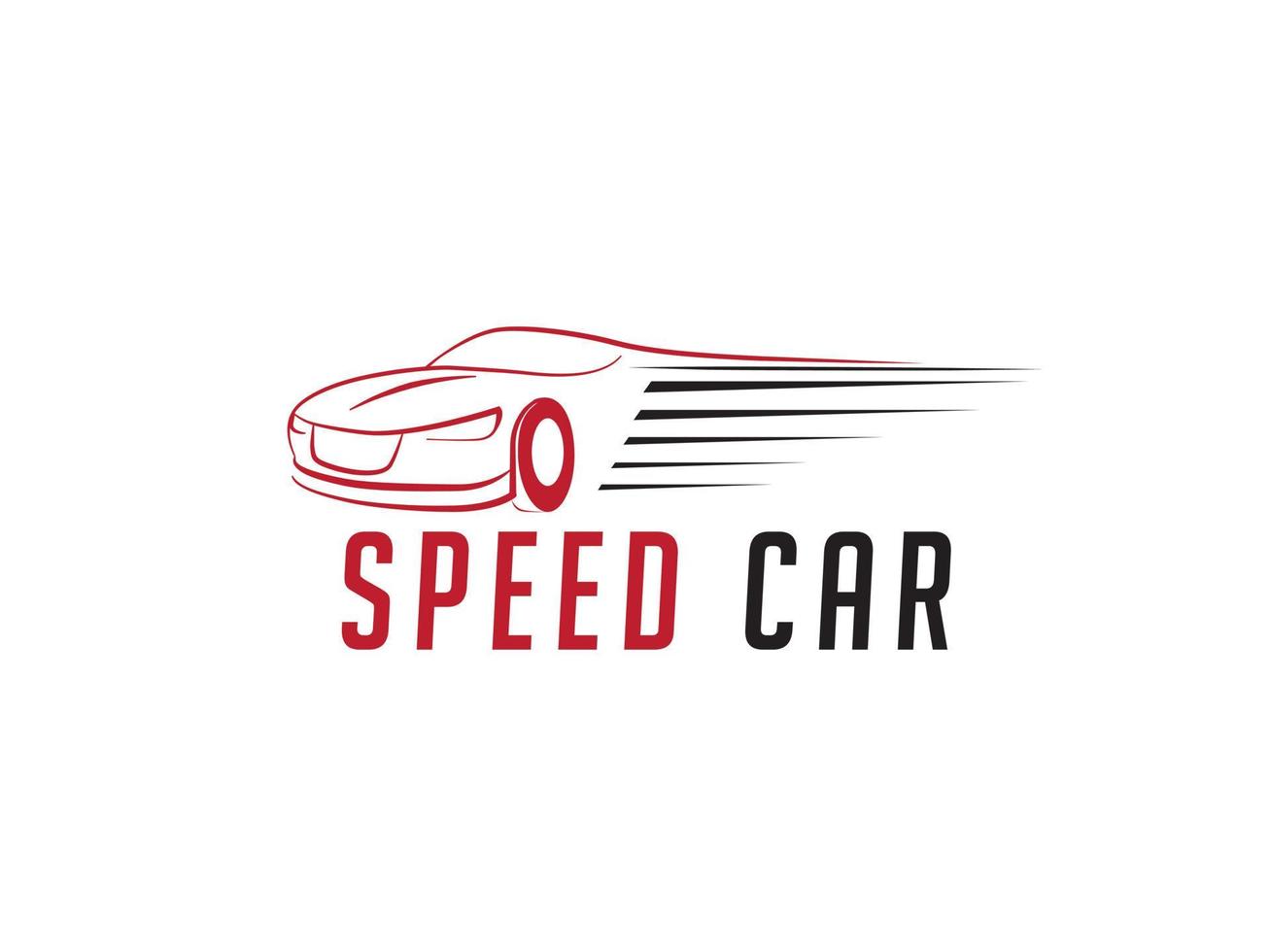 logotipo de coche de velocidad vector