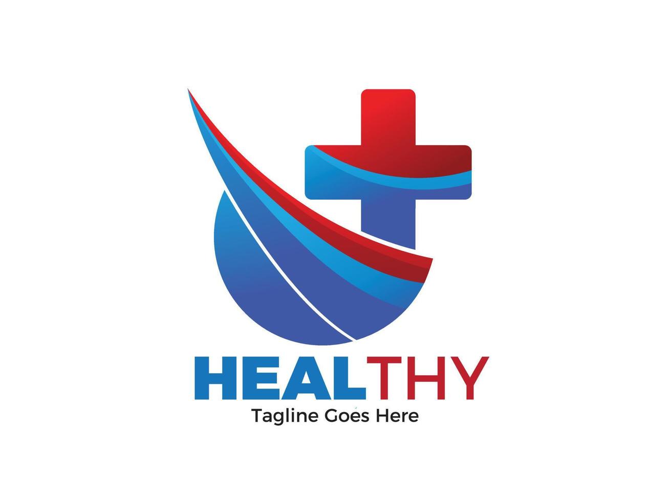 Healthy Health Medical Logo vector