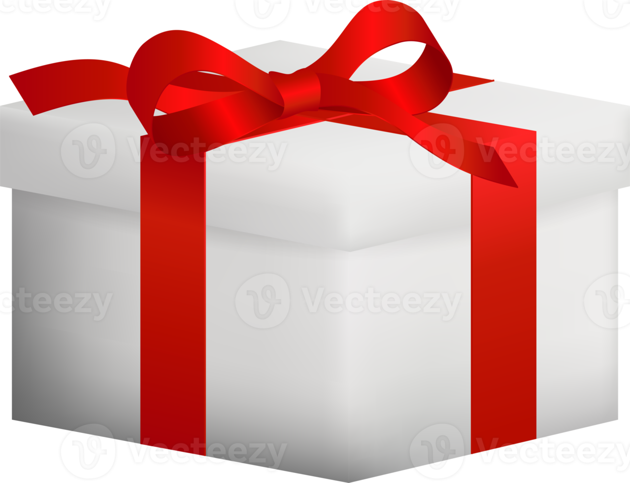 Realistic gift box design png