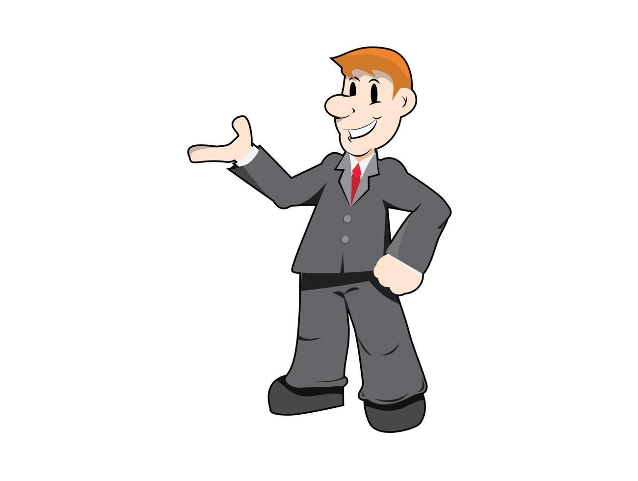 business man Character Illustration Vector Businessman Character Model