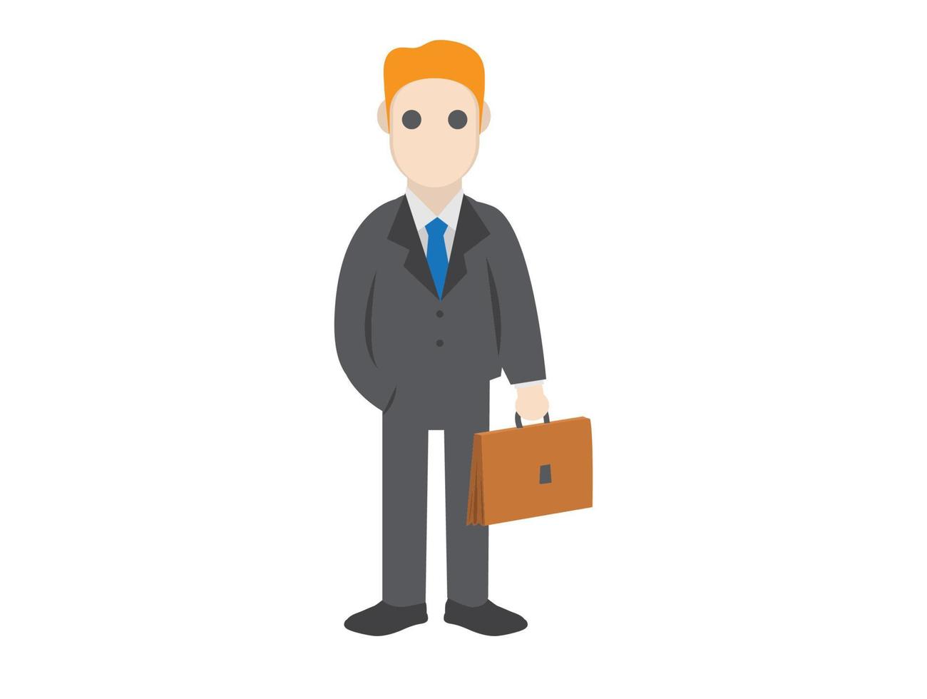 business man Character Illustration Vector Businessman Character Model