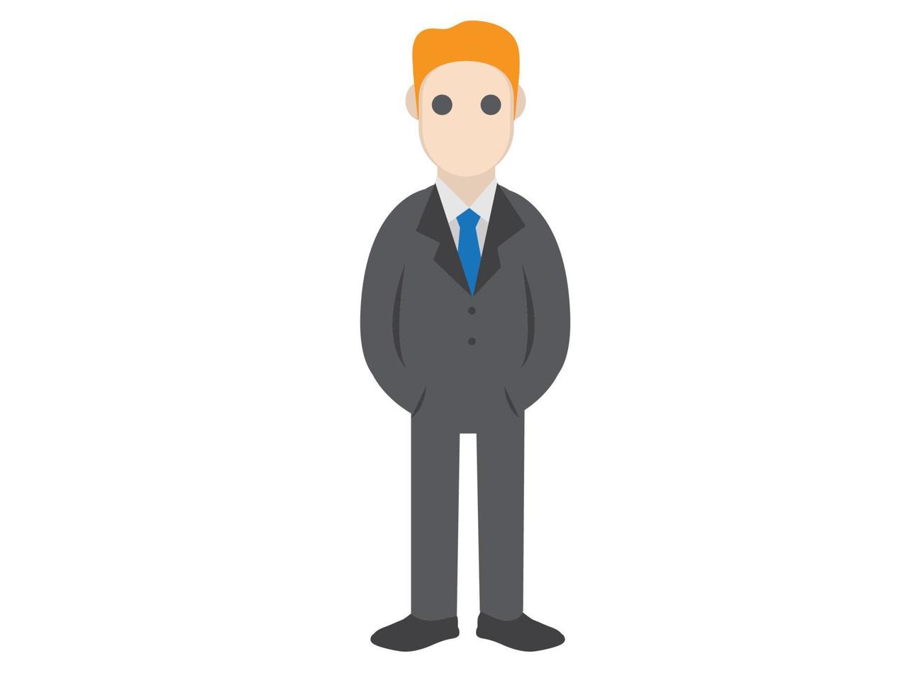 ilustración de personaje de hombre de negocios modelo de personaje de hombre de negocios de vector