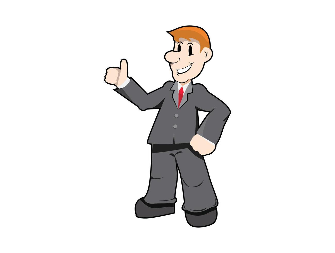 business man Character Illustration Vector Businessman Character Model