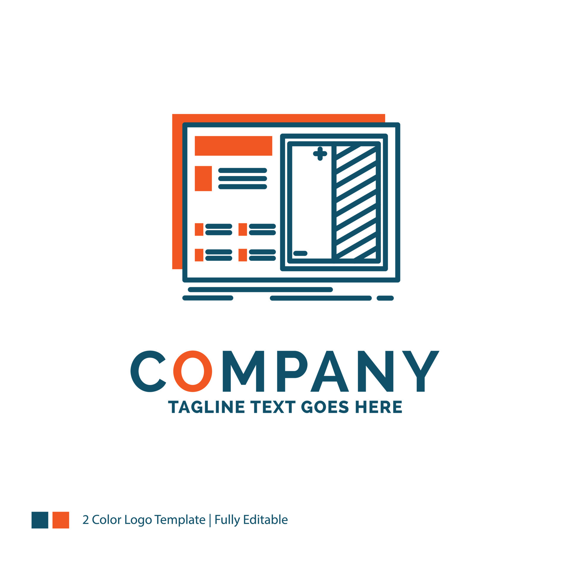 Blueprint. design. drawing. plan. prototype Logo Design. Blue and