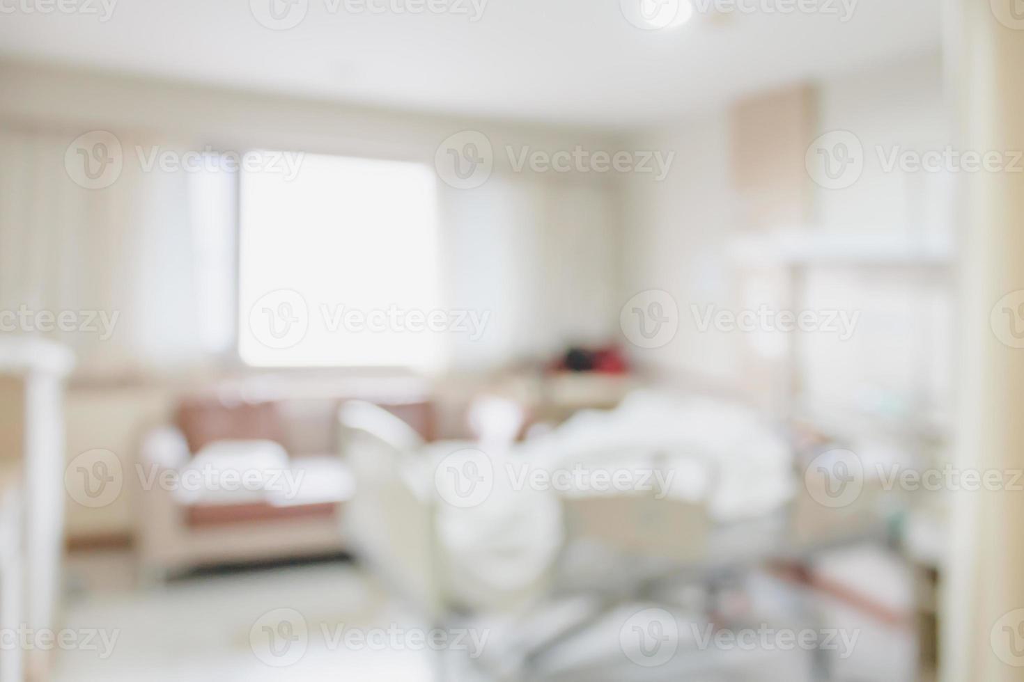 Abstract hospital room interior with bed blur background 12809846 Stock