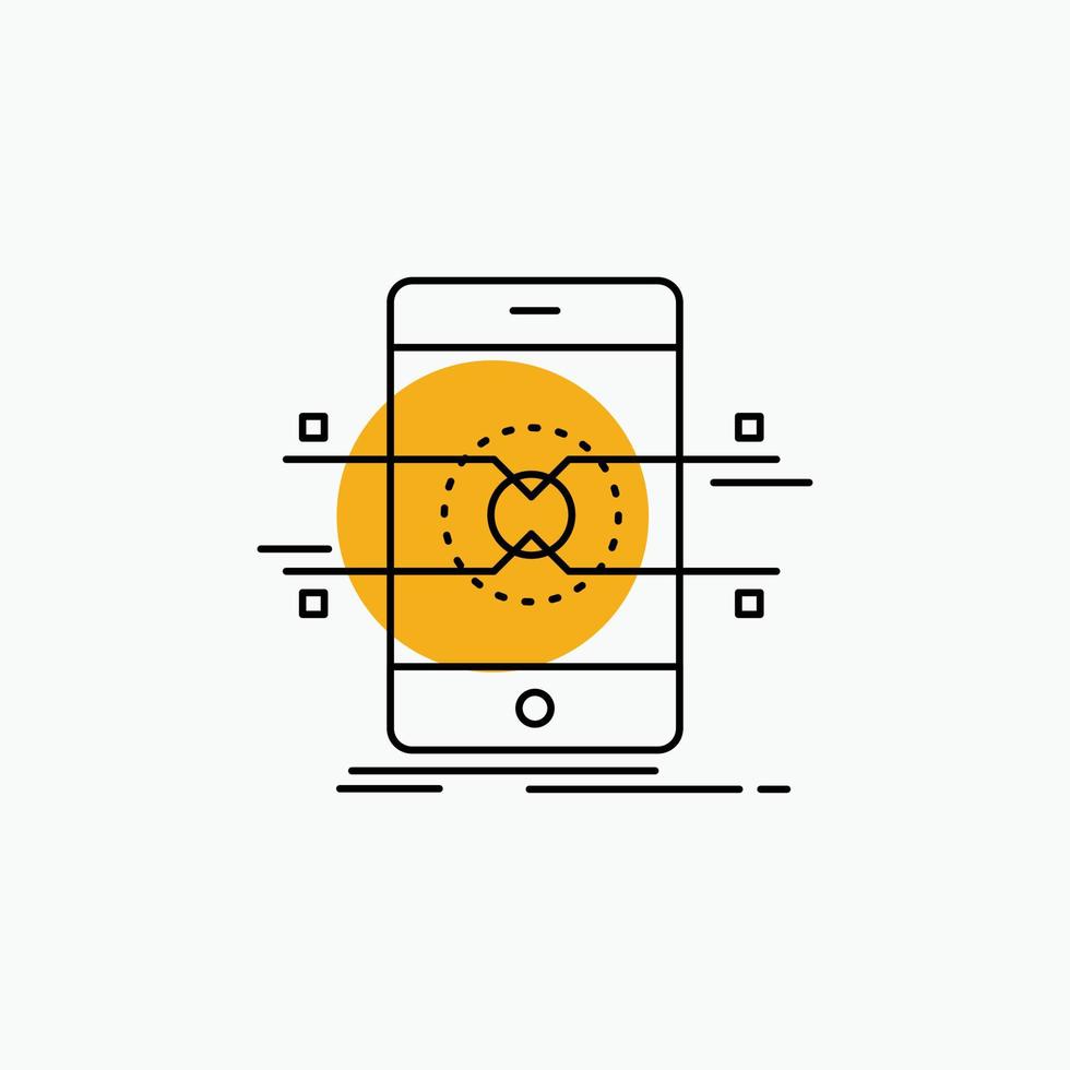 Api. interface. mobile. phone. smartphone Line Icon vector