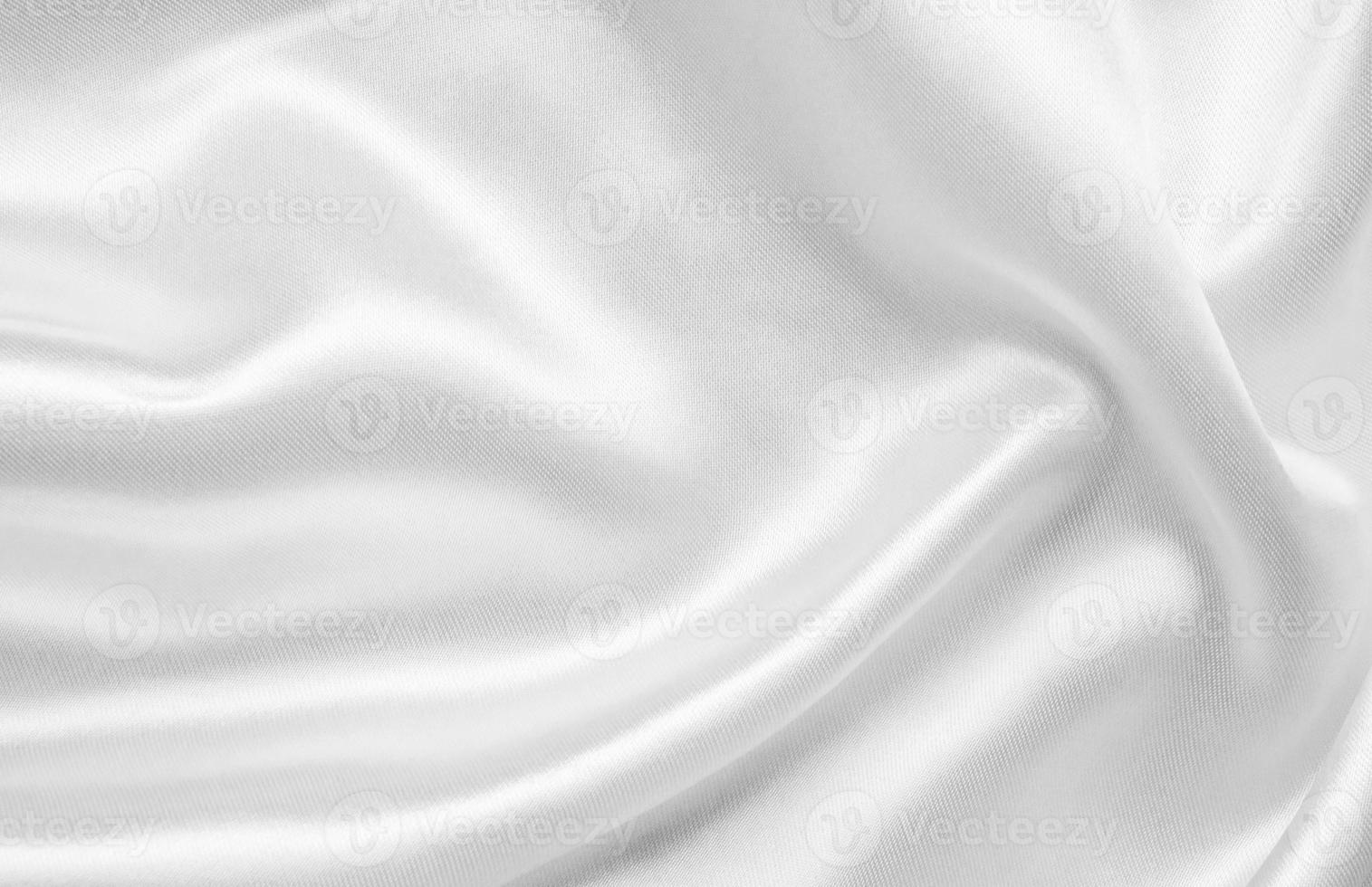 Abstract white fabric with soft wave texture background photo