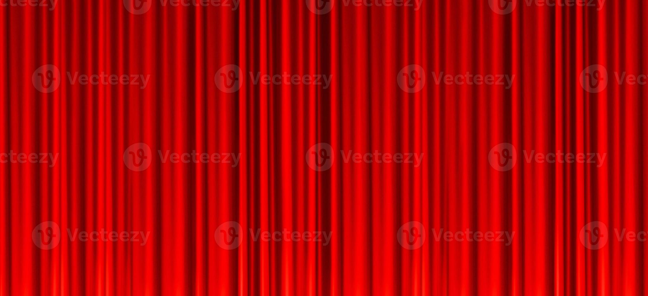 Red stage curtain texture background photo