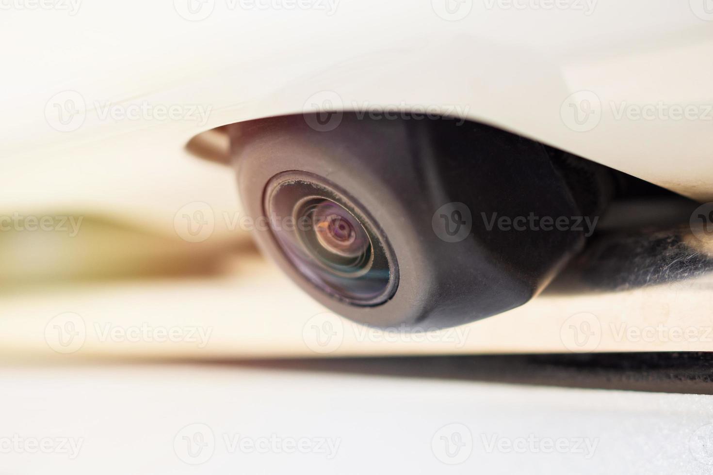 car rear view camera close up for parking assistance photo