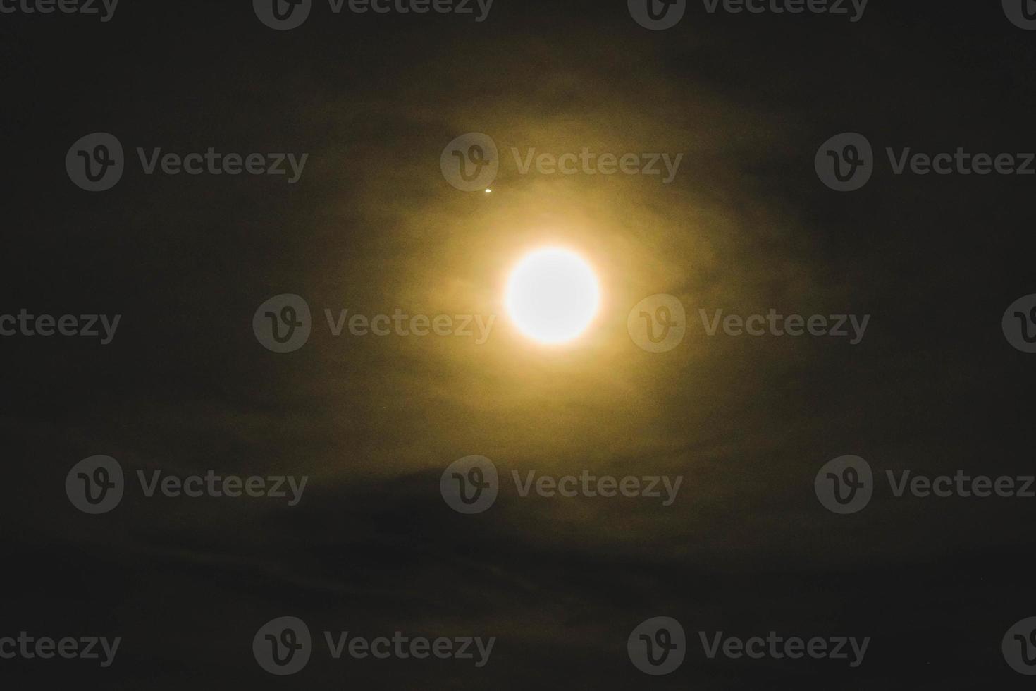 Moon and Jupiter photo