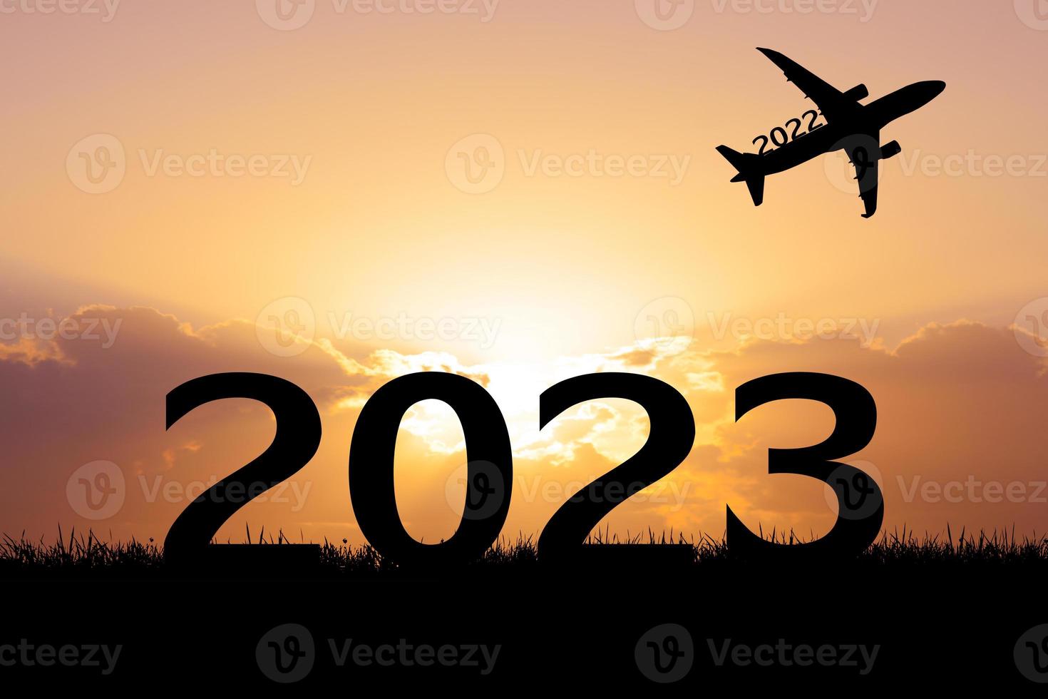 ideas bienvenida 2023 y nuevos comienzos. feliz año nuevo foto