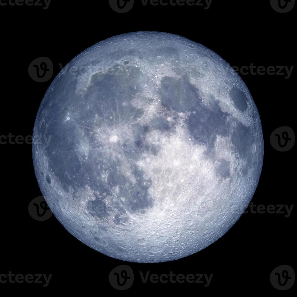 high resolution full moon on black background photo