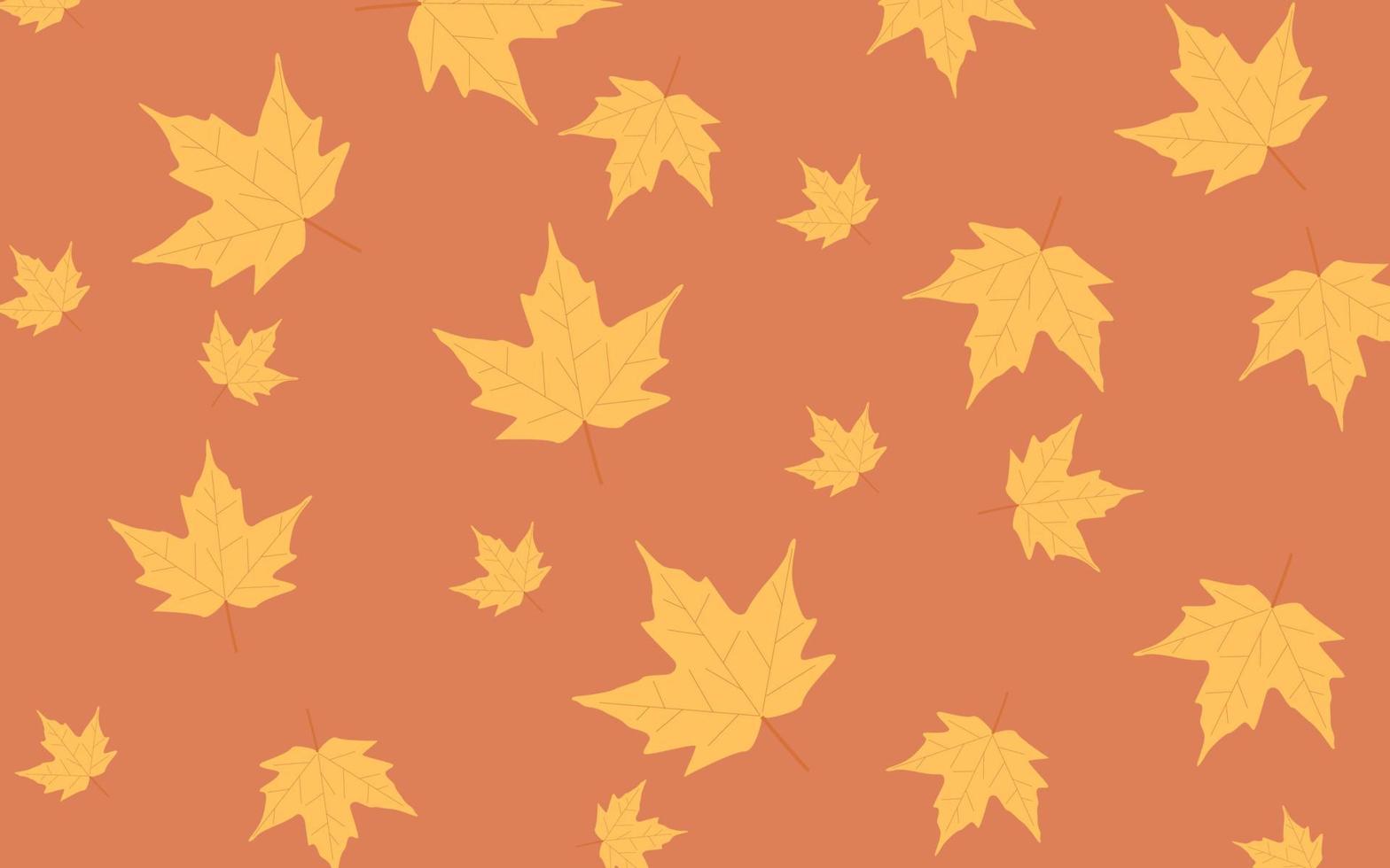 Fall leaf pattern colorful vector