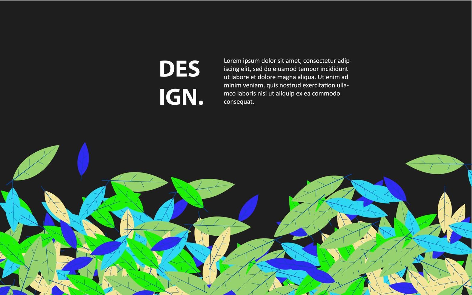 Fall leaf pattern colorful vector