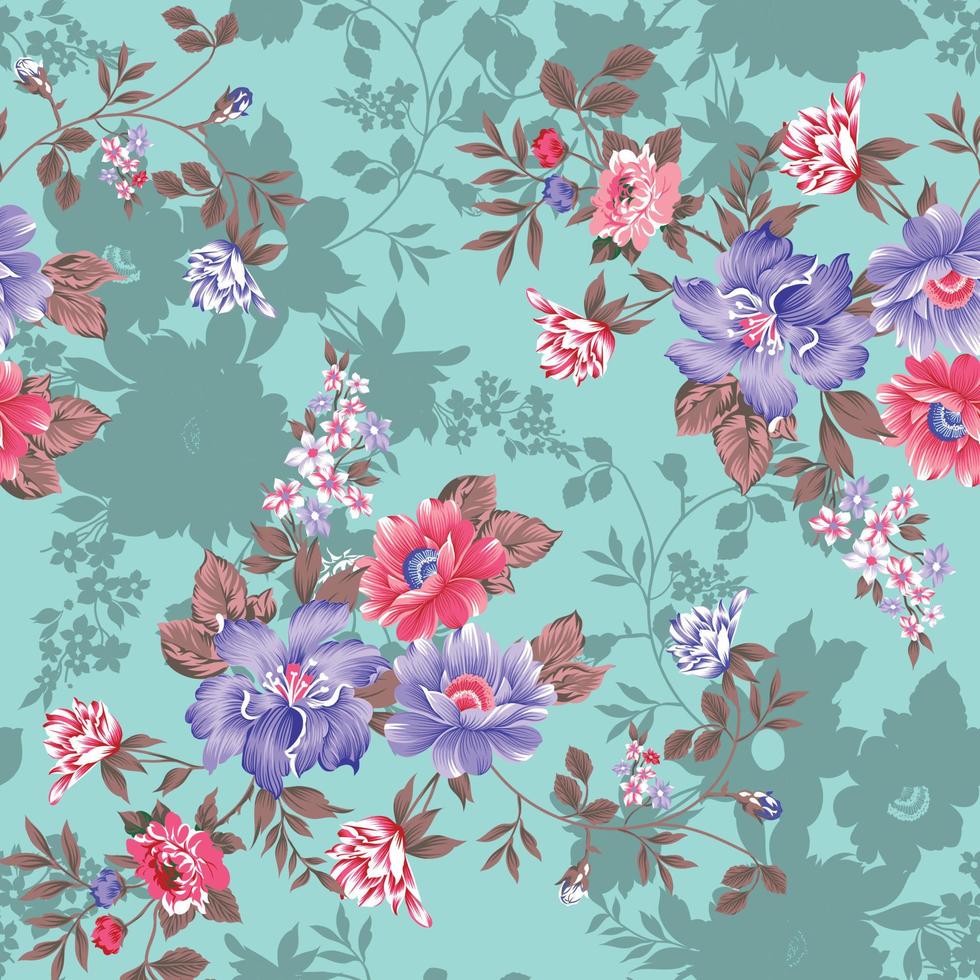 seamless floral pattern.Handmade. Wallpaper, fabric or design vector