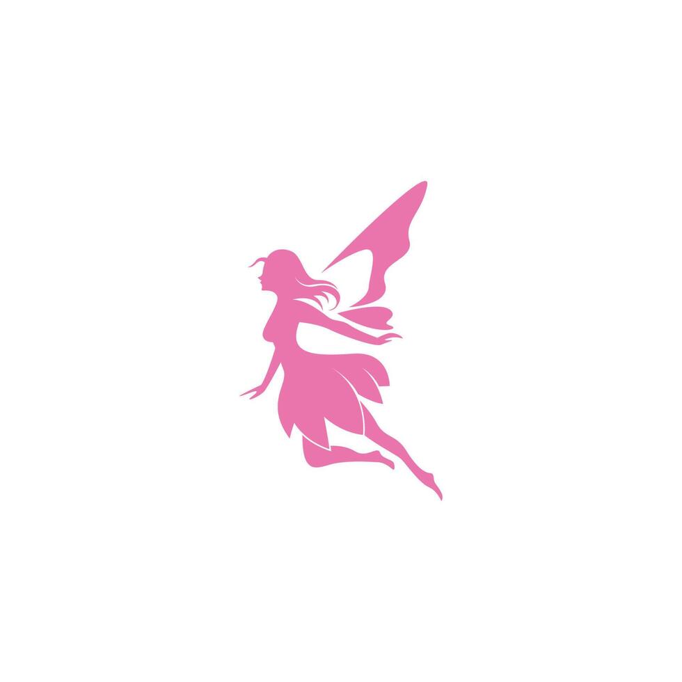 Fairy logo icon design illustration vector