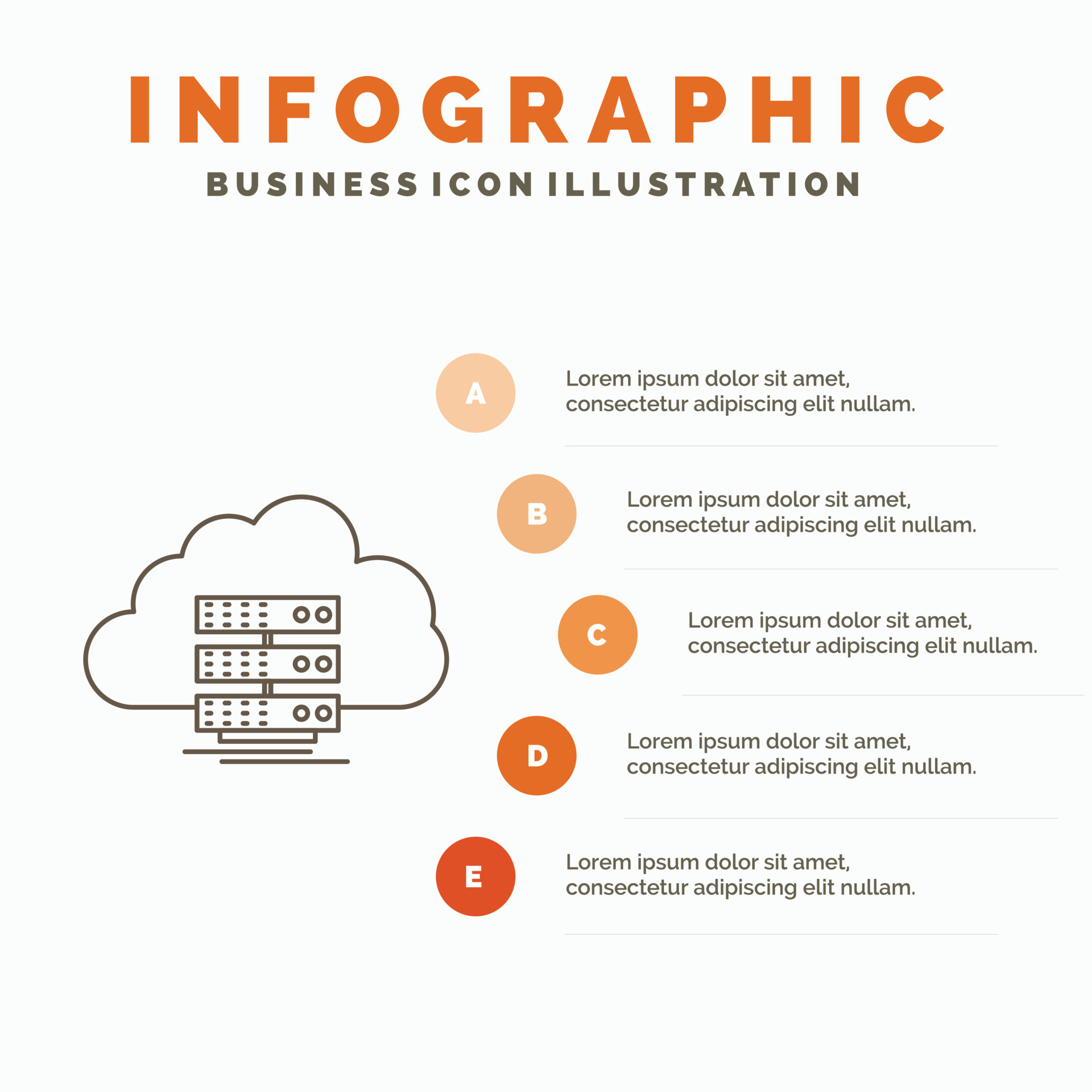 cloud, storage, computing, data, flow Infographics Template for Website ...