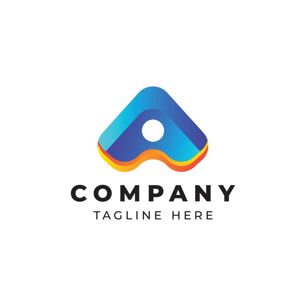 gradient abstract logo, vector circular logo. creative design. abstract shape logo. company logo. commercial logo
