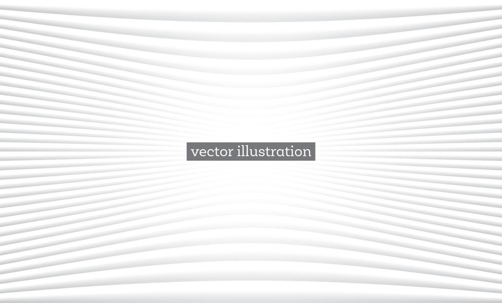 White Geometric Background with Lines. vector