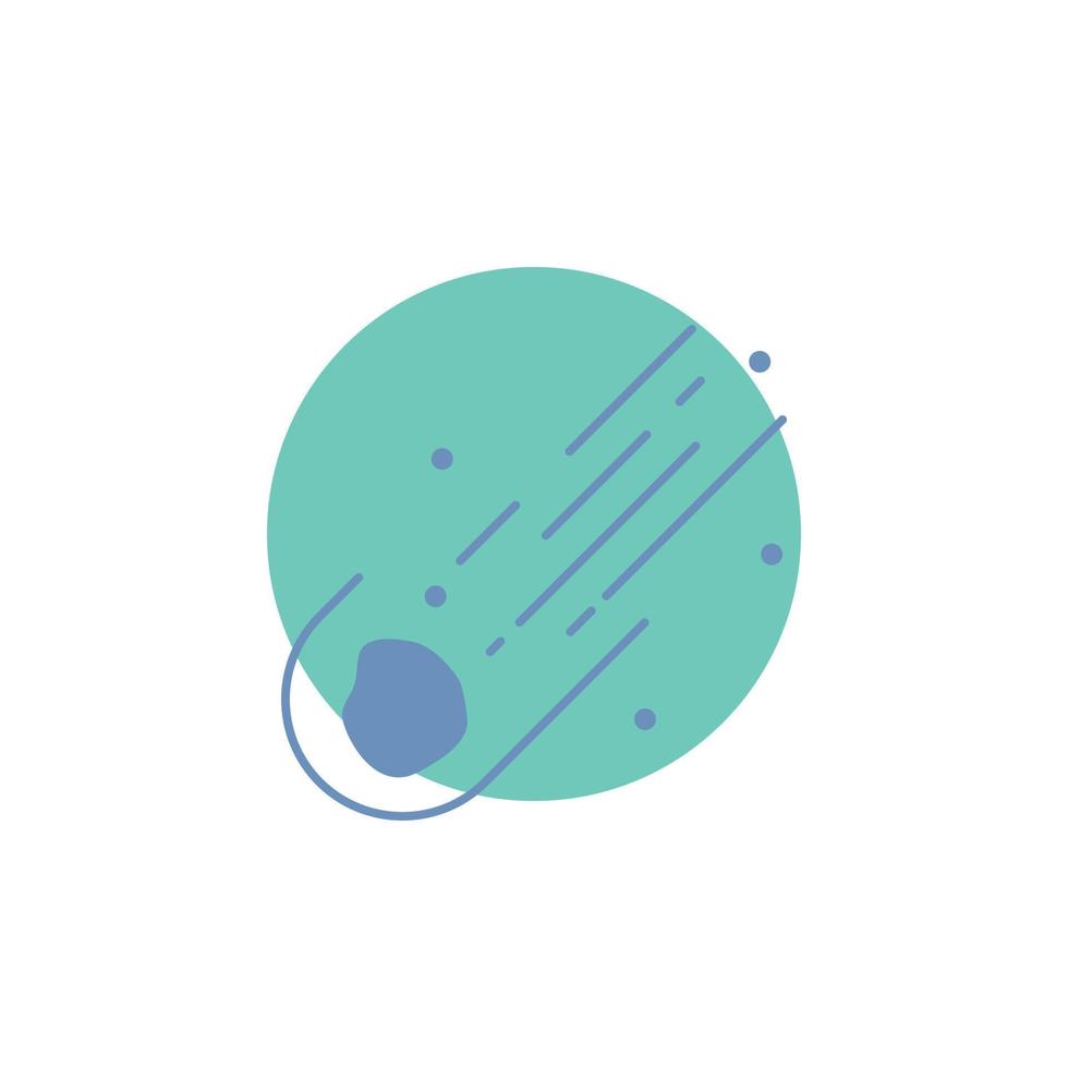 Asteroid, astronomy, meteor, space, comet Glyph Icon. vector
