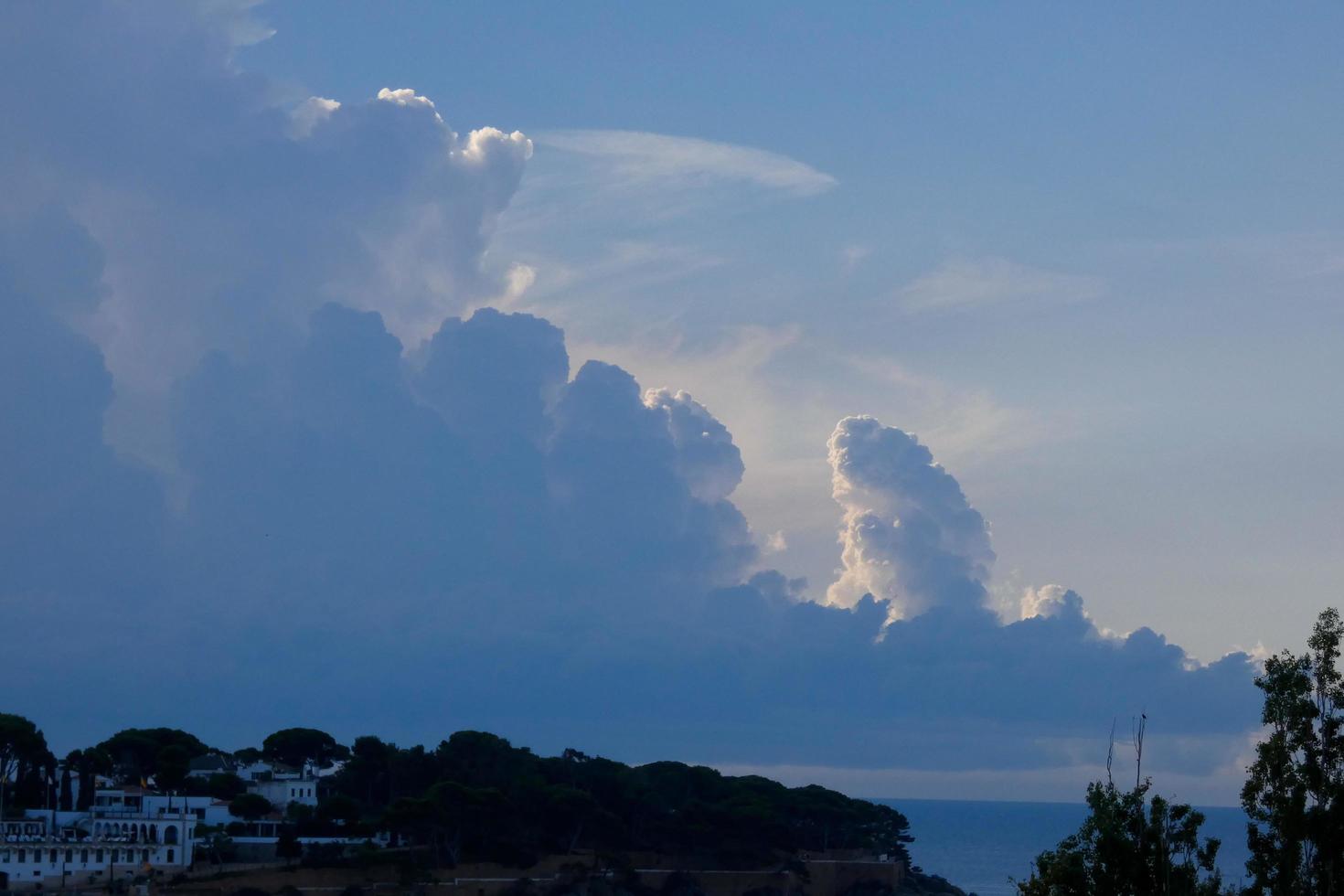 Storm clouds building up to dump rain photo