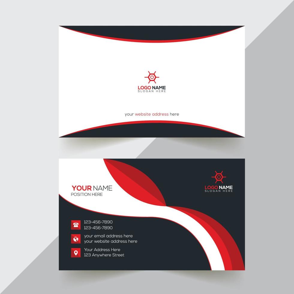 Creative Business Card Design Template vector